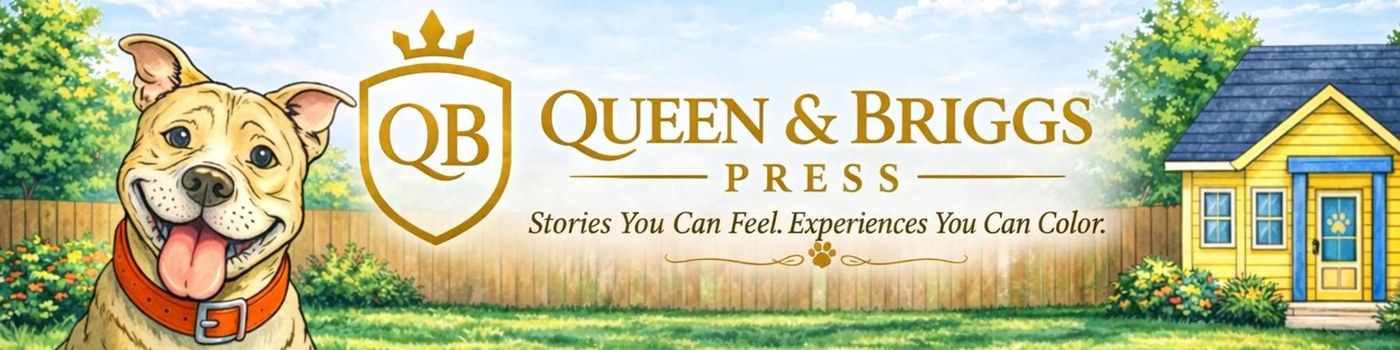 Queen and Briggs Press - Rescue Dog Coloring Books